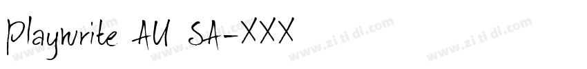 Playwrite AU SA字体转换